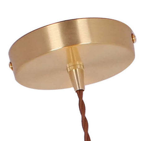 Vintage Tiffany Stained Glass Umbrella Pendant — 220V-240V For UK/AU / Beige