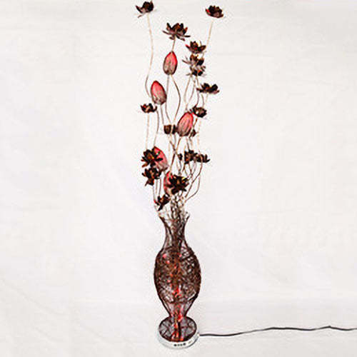 European Vase Flower Aluminum LED Floor Lamp