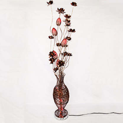 European Vase Flower Aluminum LED Floor Lamp