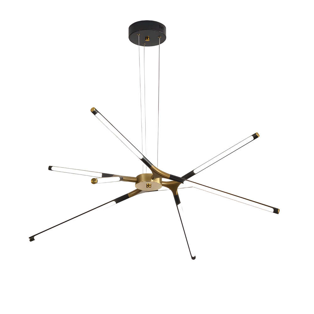 LED Dimmable Linear Sputnik Chandelier