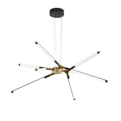 LED Dimmable Linear Sputnik Chandelier