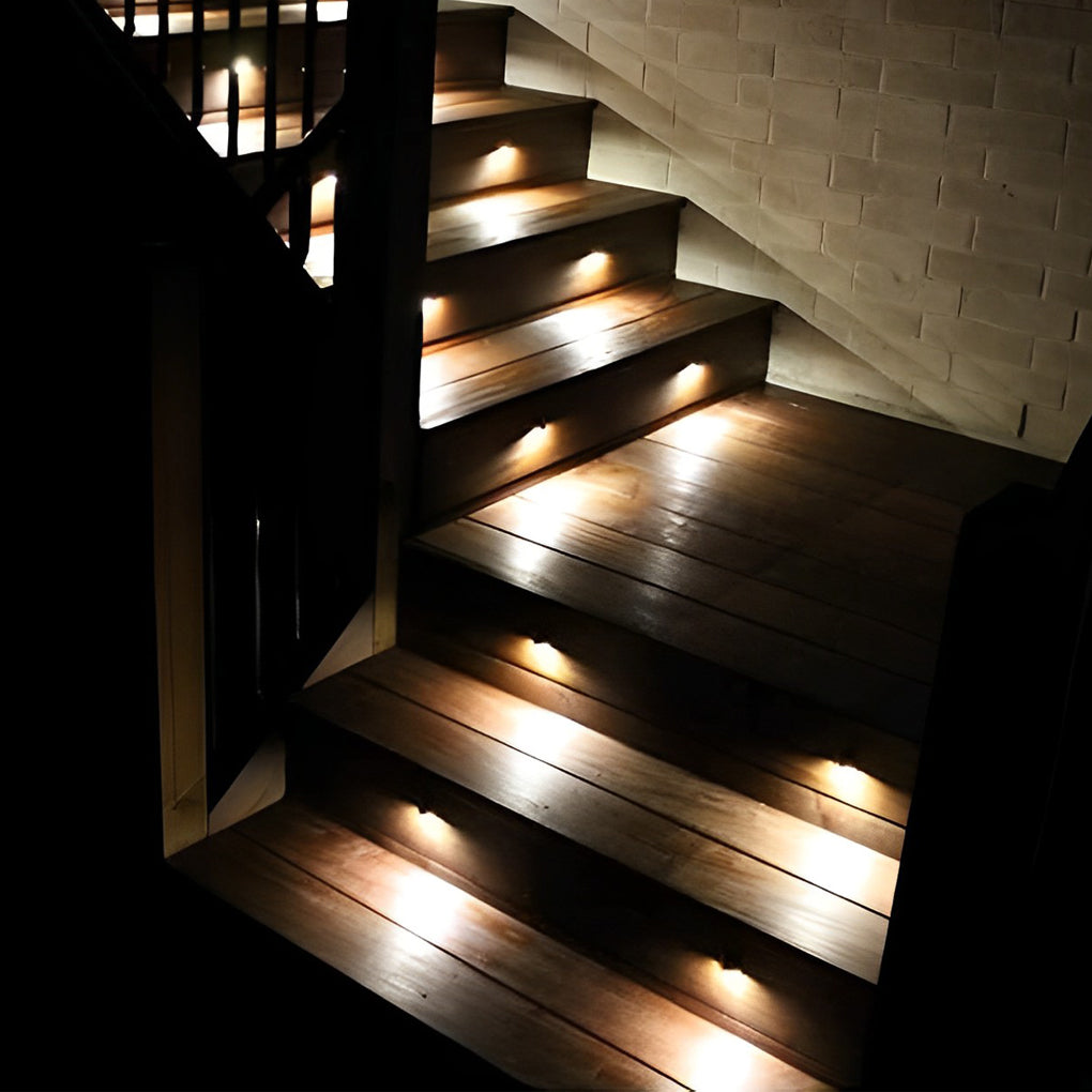 Hallf Moon 12-36V Low Voltage LED Deck Downward Lighting Wall Mounted Step Lights-Lighom