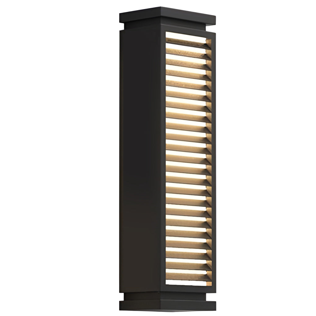 Sleek Stainless Steel LED Louvered Pathway Light Modern Waterproof Design-Lighom