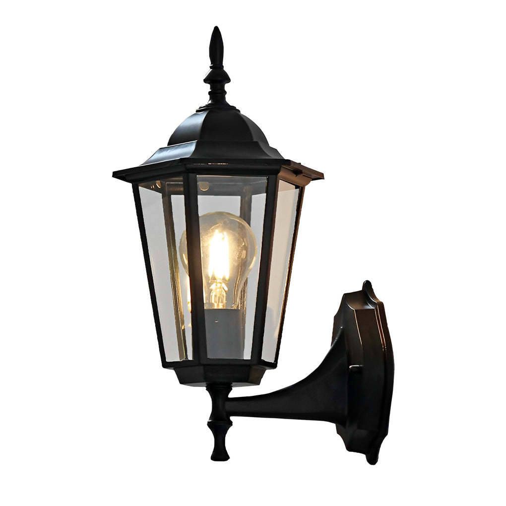Retro Hexagonal Waterproof European Style Outdoor Wall Lights Wall Lamp-Lighom