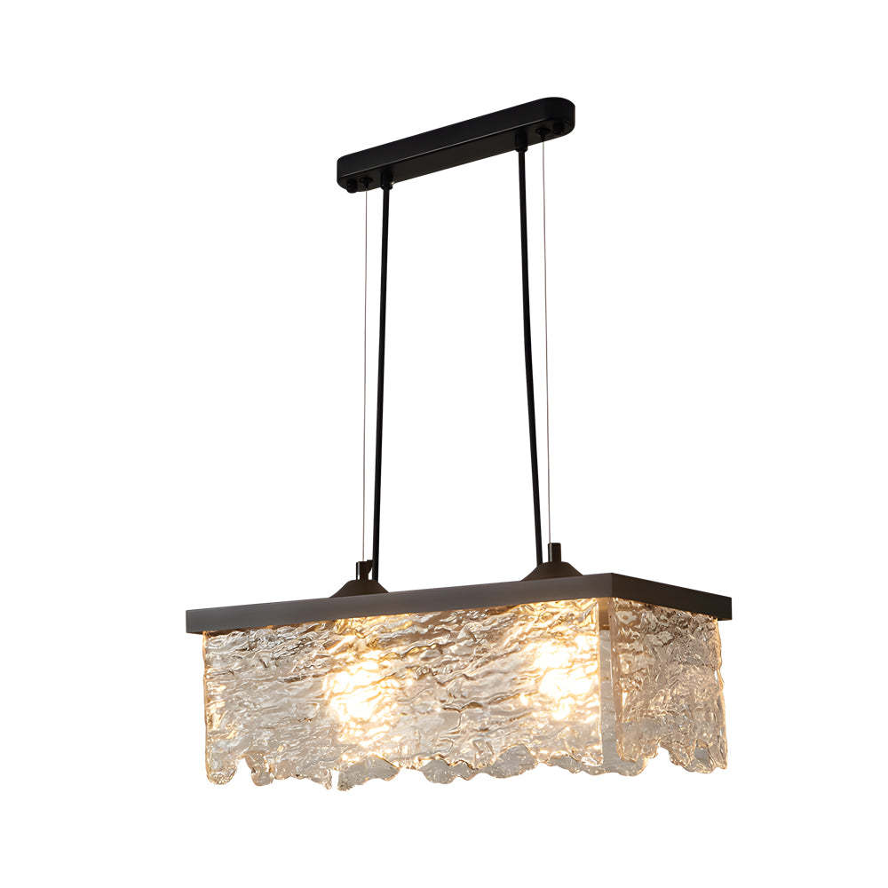 Glass Dimmable Dining Chandelier