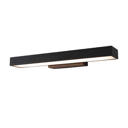 Outdoor Motion Sensor Black Rectangle Wall Light-Lighom