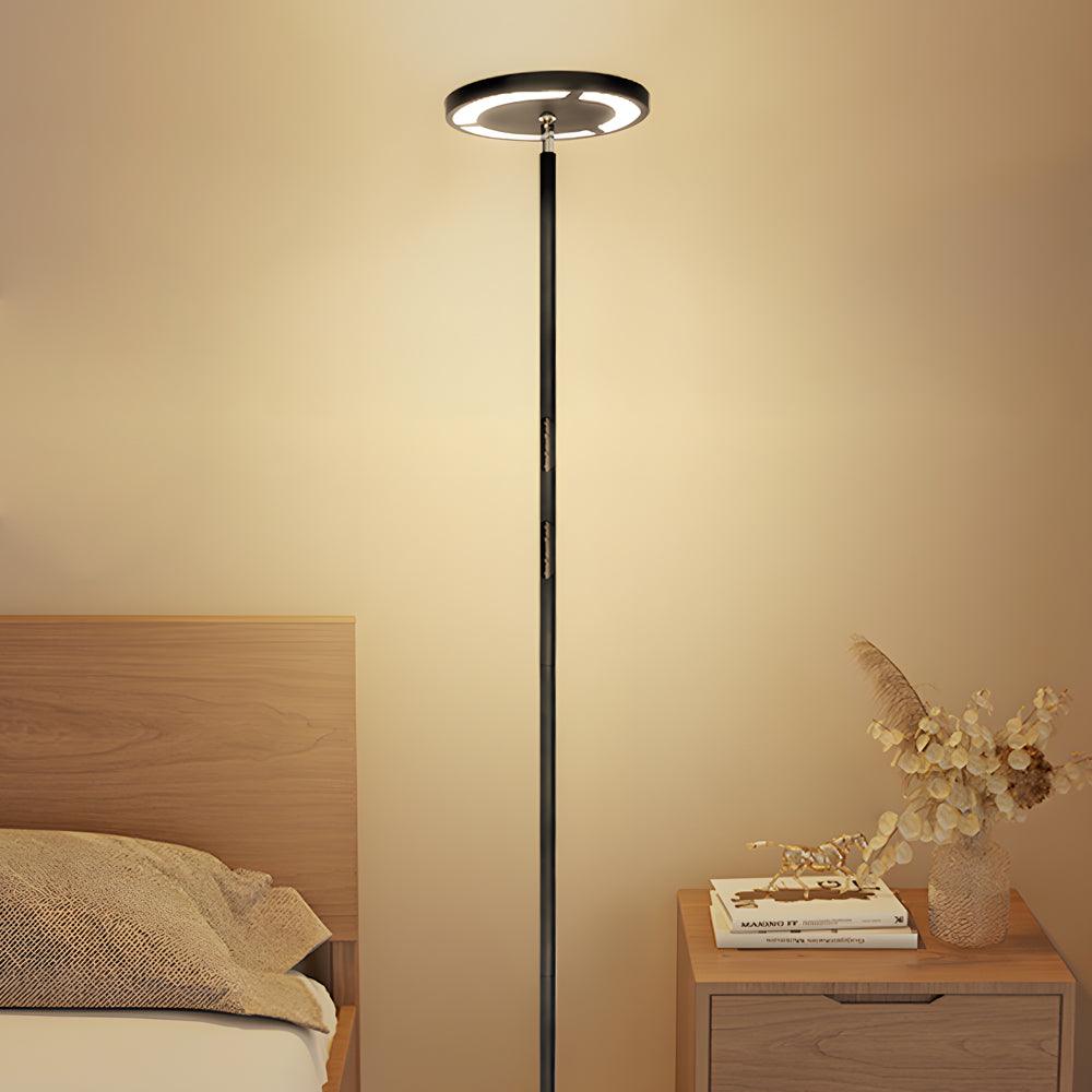 66 inch Dimmable RBG LED Torchiere Adjustable Floor Lamp-Lighom