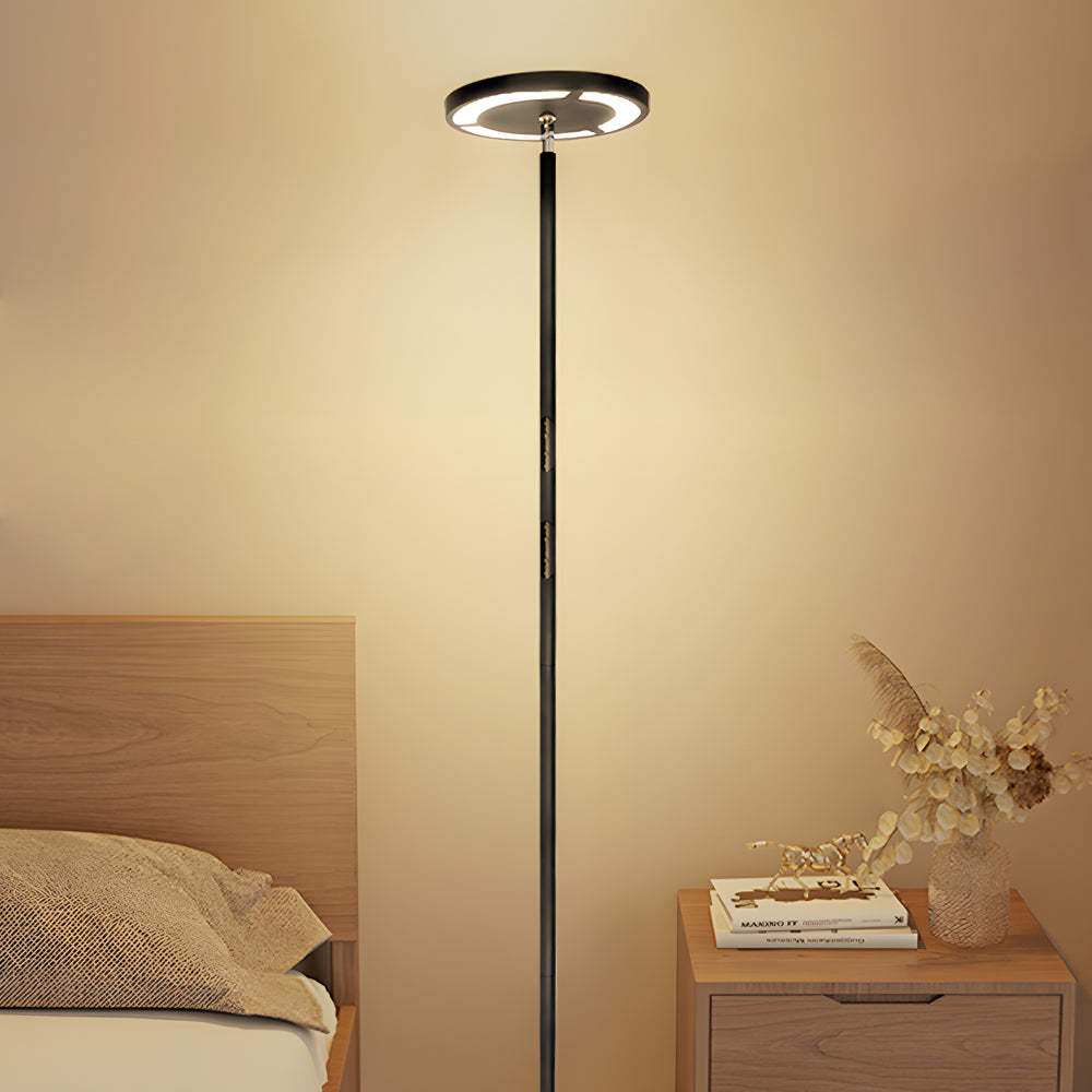 66 inch Dimmable RBG LED Torchiere Adjustable Floor Lamp-Lighom