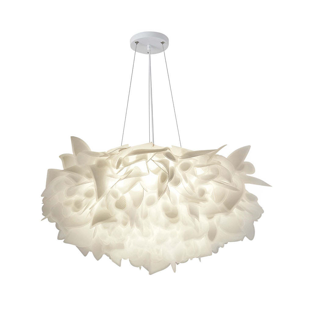 Flower Petal Dimmable LED White Nordic Chandelier