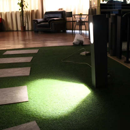 7W COB Front Pathway Lighting Black Modern Outdoor Lawn Path Lights-Lighom