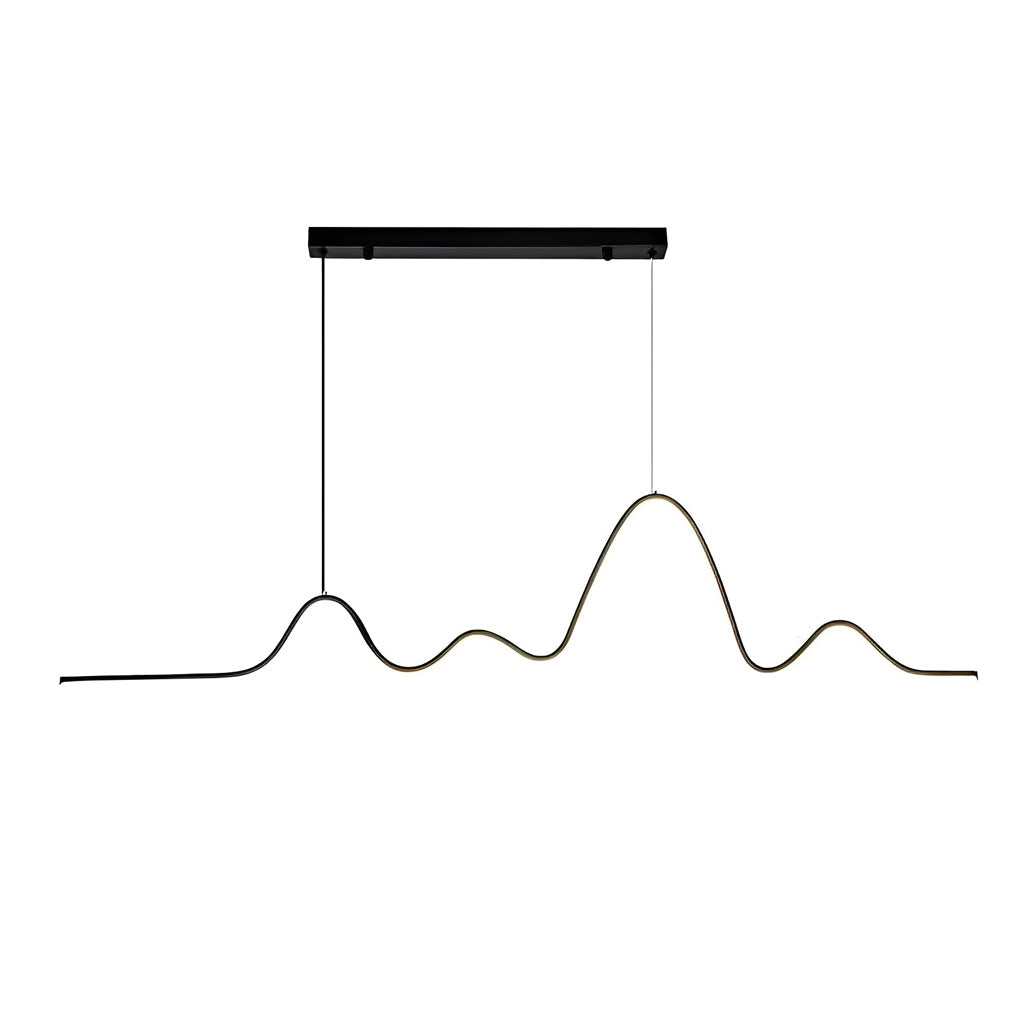 Minimalist Wave Strip 3-Step Dimming LED Nordic Chandelier