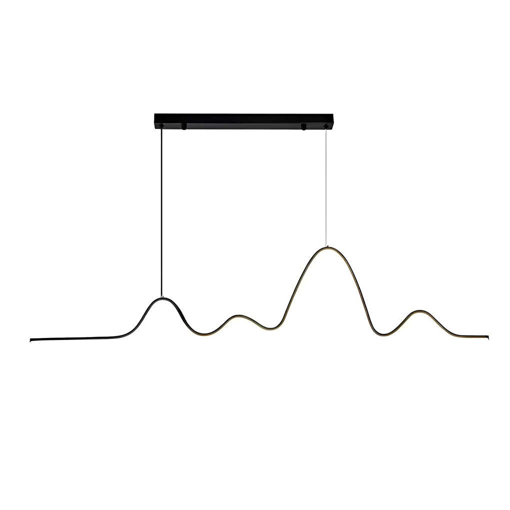 Minimalist Wave Strip 3-Step Dimming LED Nordic Chandelier