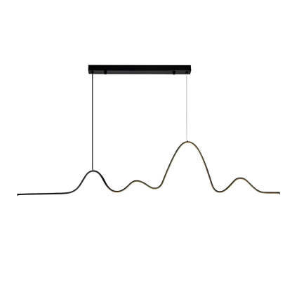 Minimalist Wave Strip 3-Step Dimming LED Nordic Chandelier
