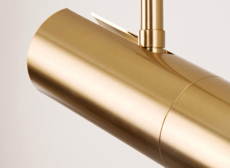Minimalist Gold LED Spotlight Pendant Light