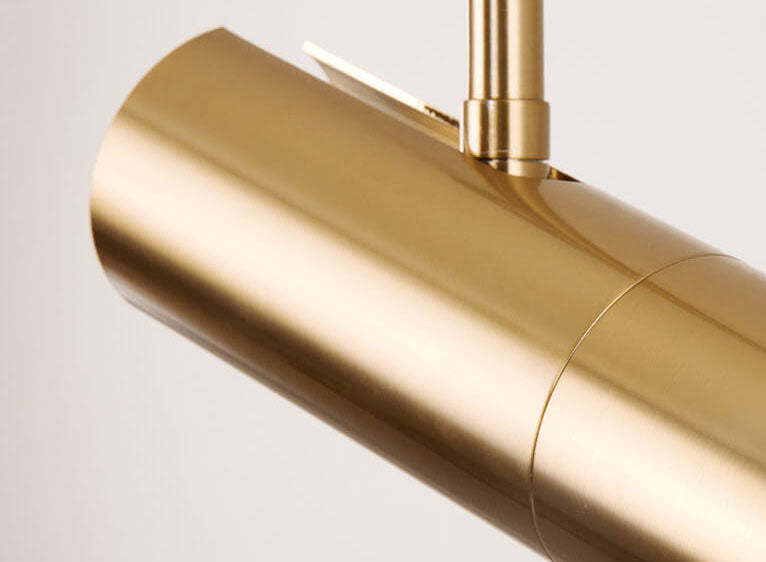 Minimalist Gold LED Spotlight Pendant Light