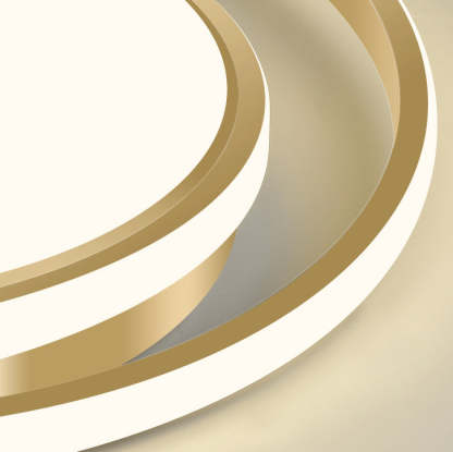 Modern Luxury Golden Circle LED Flush Mount Light — Infinitely Dimmable / 110V-120V For US/CA