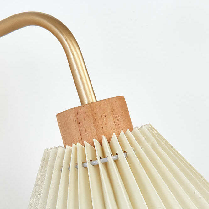 Minimalist Pleated Umbrella Shade Sconce