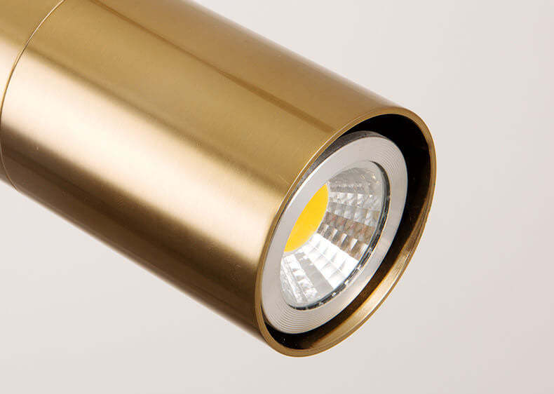 Minimalist Gold LED Spotlight Pendant Light