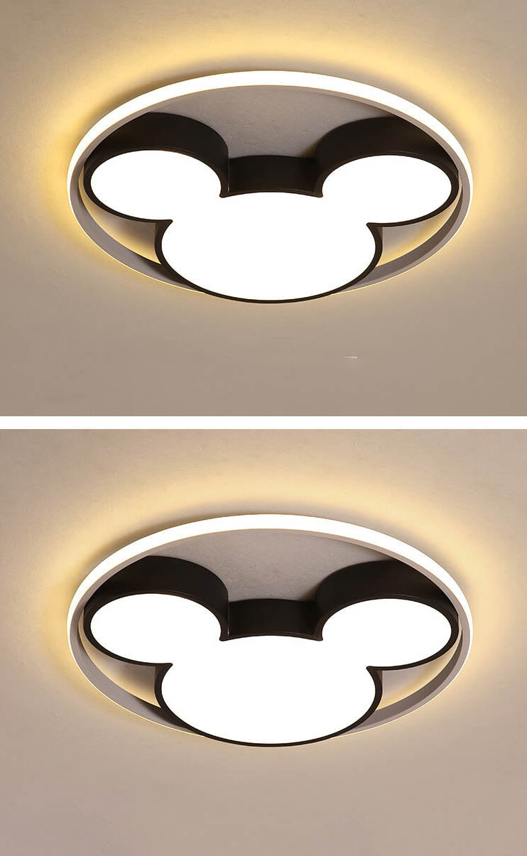 Cartoon Mouse LED Flush Mount Light