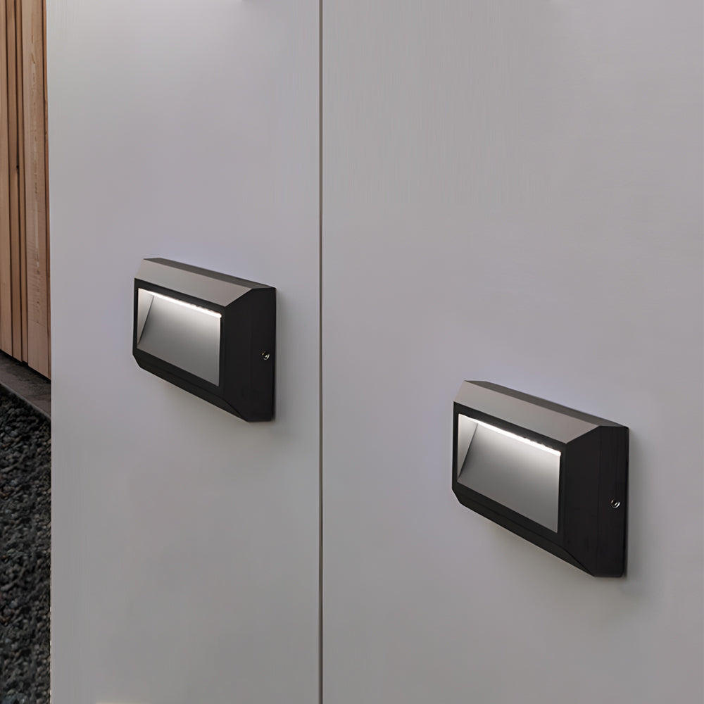 Outdoor Modern Aluminum Downward LED Wall-Mounted Step Lights for Concrete-Lighom
