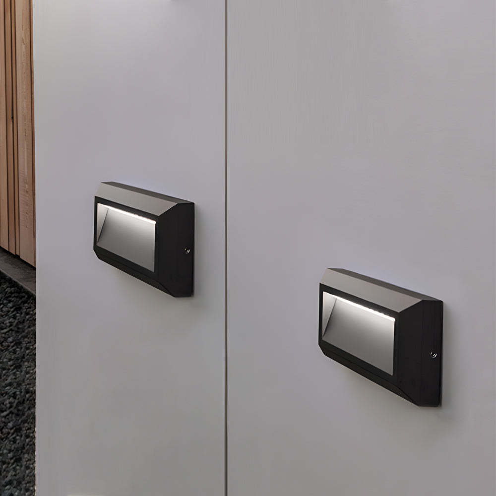 Outdoor Modern Aluminum Downward LED Wall-Mounted Step Lights for Concrete-Lighom
