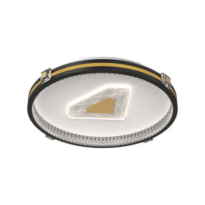 Circular Geometric Three Step Dimming LED Modern Ceiling Lights Fixture-Lighom