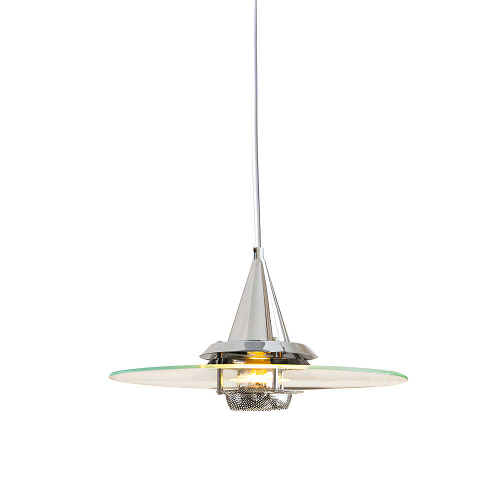 Transparent Glass UFO Modern Pendant Light