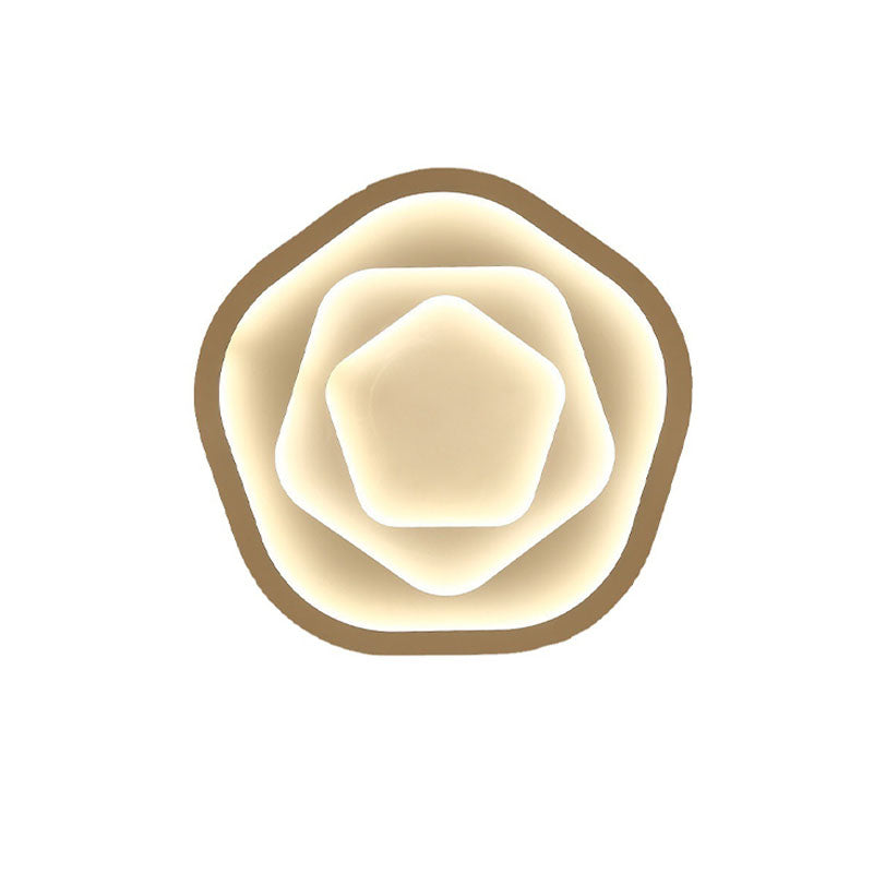 Modern Romantic Rose LED Flush Mount Light