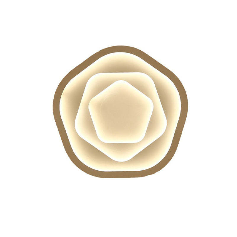 Modern Romantic Rose LED Flush Mount Light
