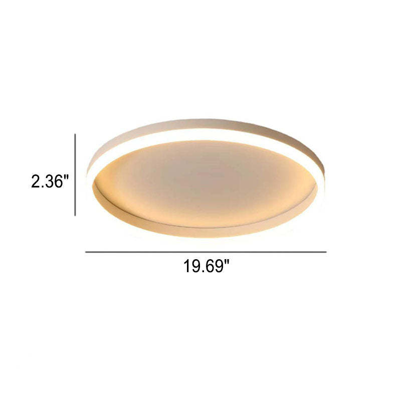 Nordic Circle Ring Iron Acrylic LED Flush Ceiling Light