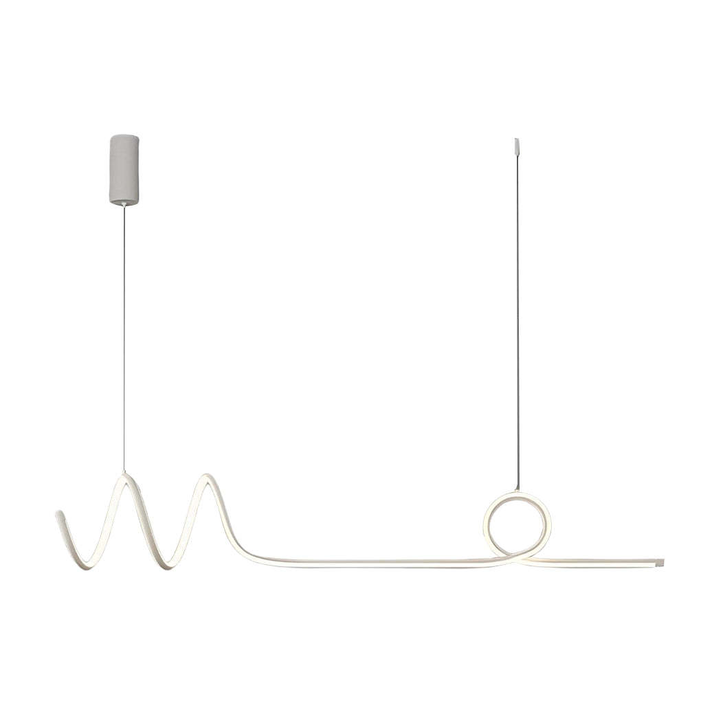 Minimalist Wave Circular Dimmable LED Smart Chandelier