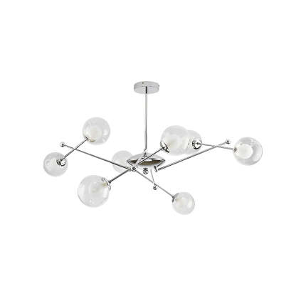 Minimalist Dimmable Glass Globe American Chandelier