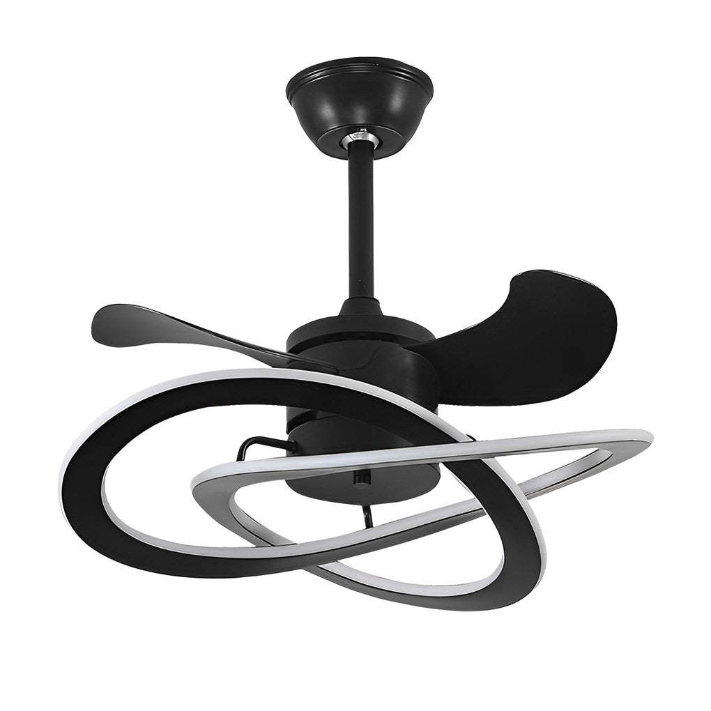 Wave Flower LED Mute Timing Nordic Fan