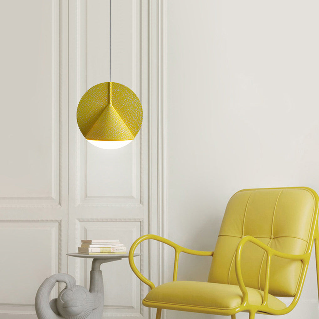 Circular Cone Metal LED Industrial Kitchen Island Pendant