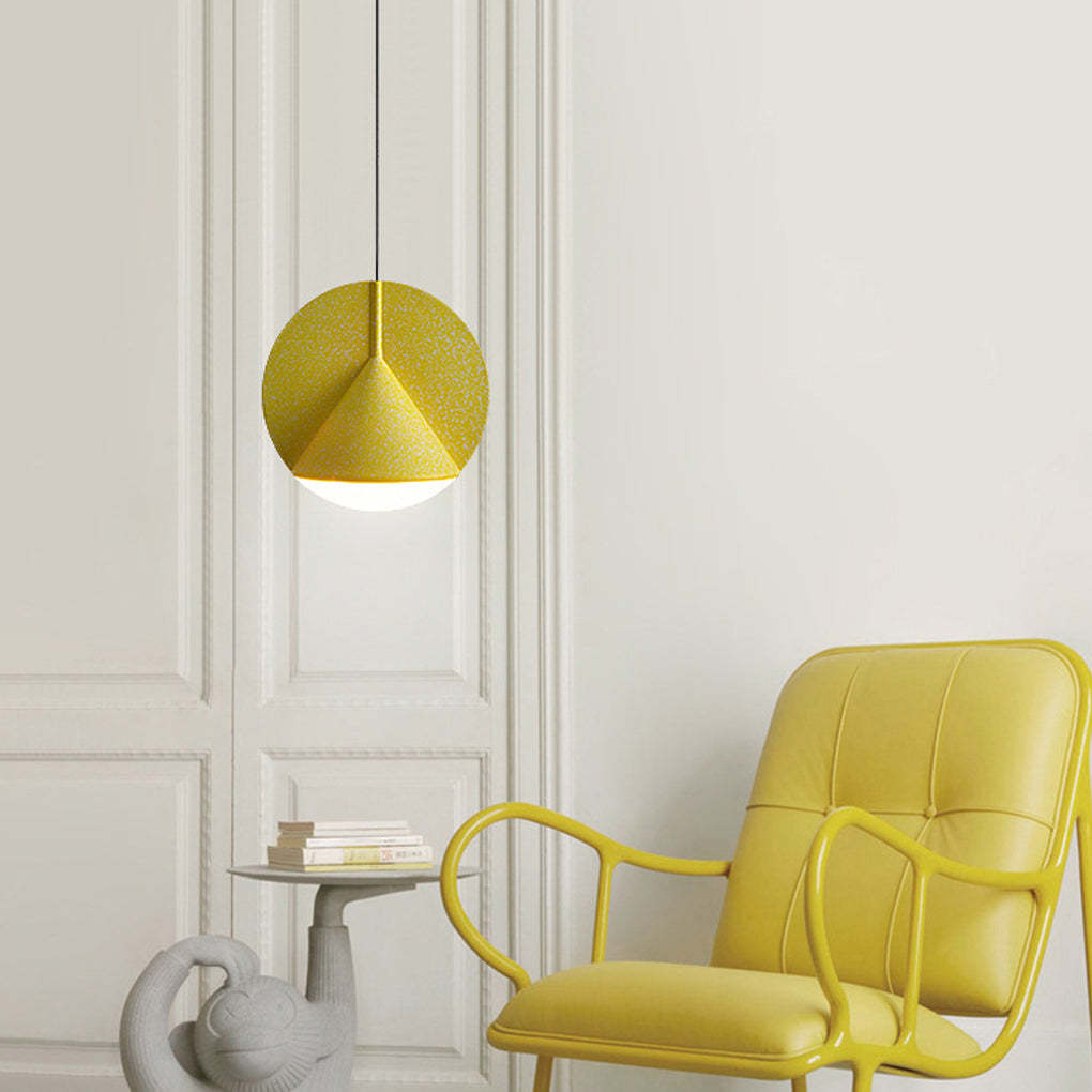 Circular Cone Metal LED Industrial Kitchen Island Pendant