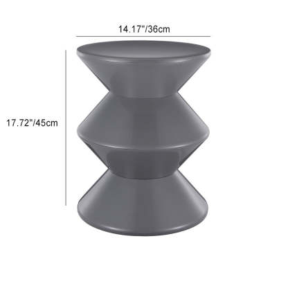 Minimalist Hourglass Plastic Chair — Orange