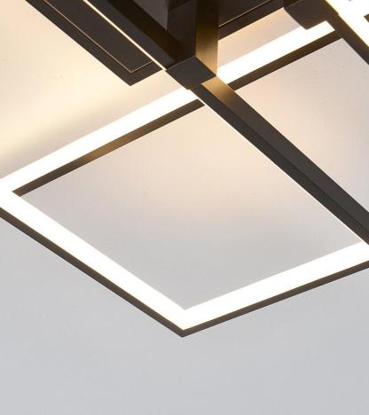 Modern Rectangular Splicing Aluminum LED Flush Mount Light