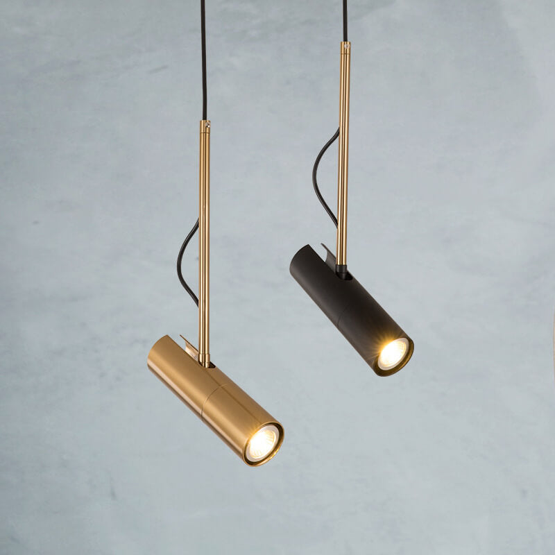 Minimalist Gold LED Spotlight Pendant Light
