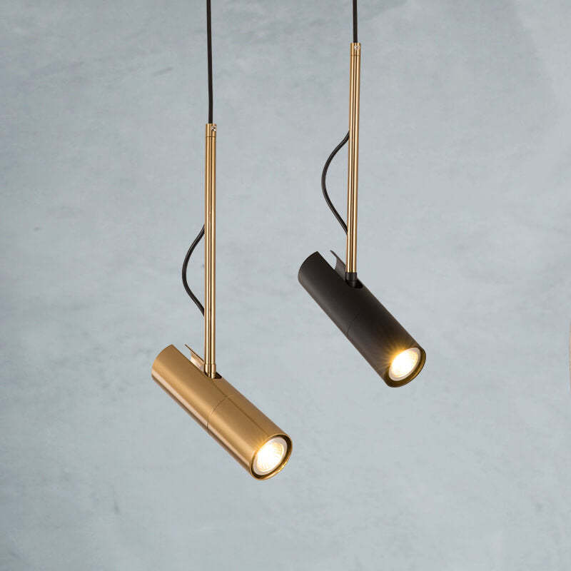 Minimalist Gold LED Spotlight Pendant Light