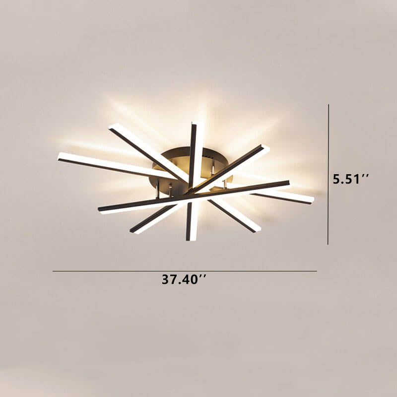 Nordic Line LED Semi-Flush Ceiling Light