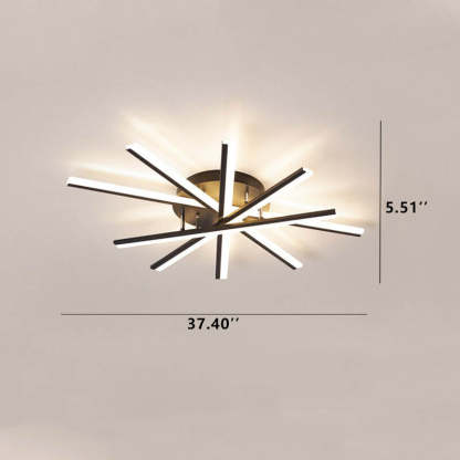 Nordic Line LED Semi-Flush Ceiling Light