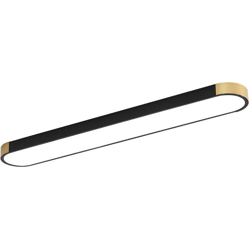 Minimalist Rectangular Ring LED Flush Mount Light