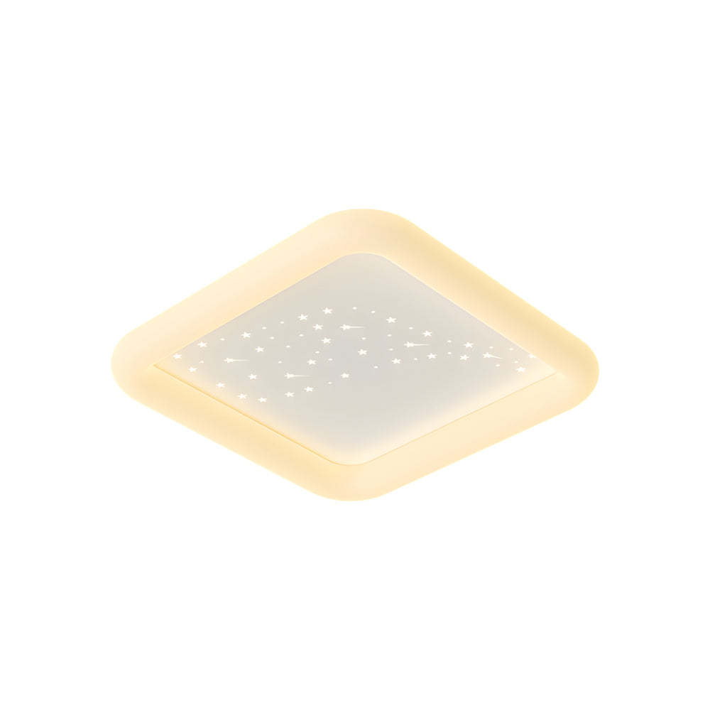 Square Dimmable LED Milky White Modern Ceiling Light