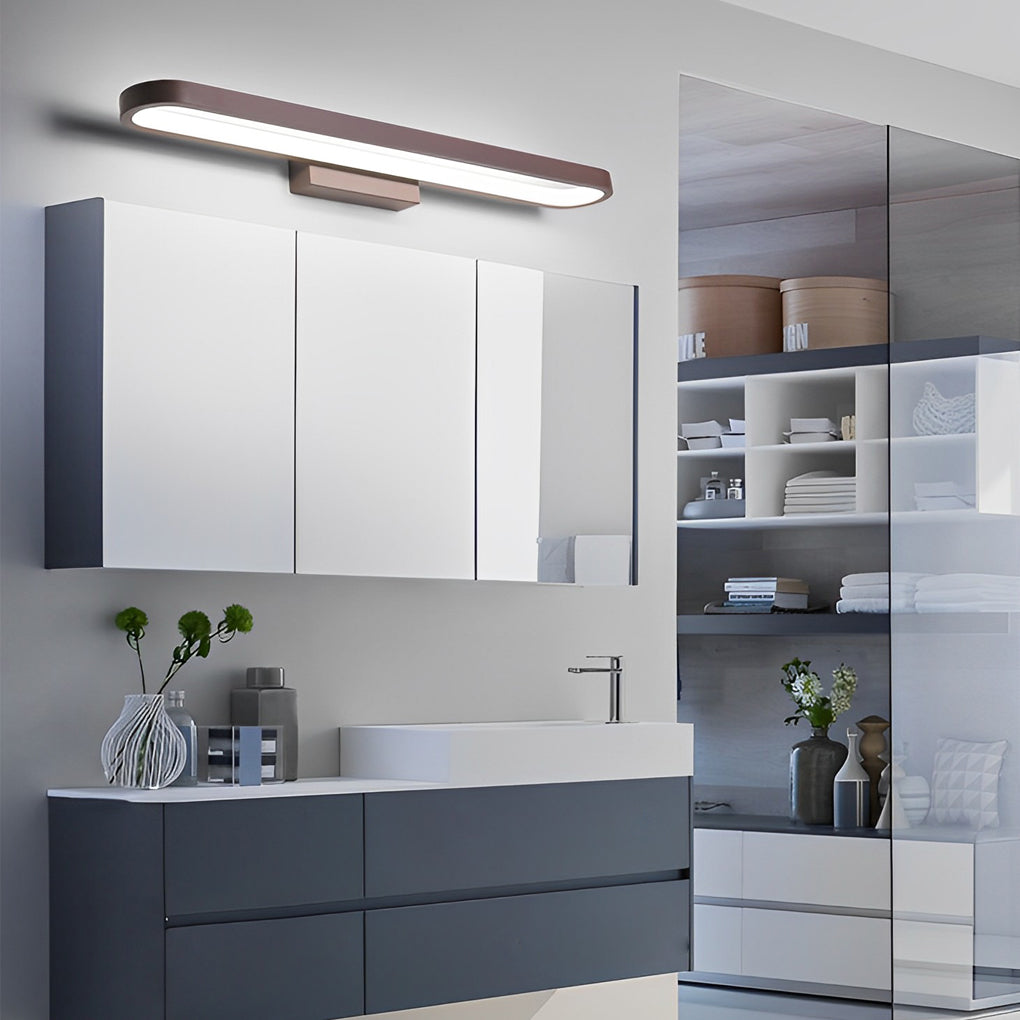 Annular Ring-Shaped LED Bathroom Vanity Light with Slim Linear Profile-Lighom