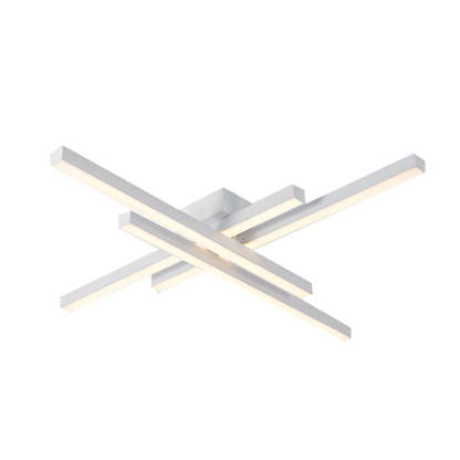 4-Light Modern Linear Parallax LED Flush Mount Ceiling Light