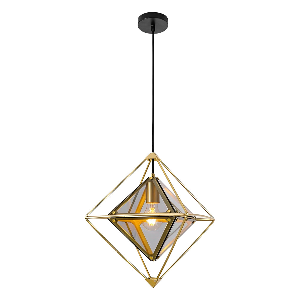 Geometric Glass Minimalist Island Pendant