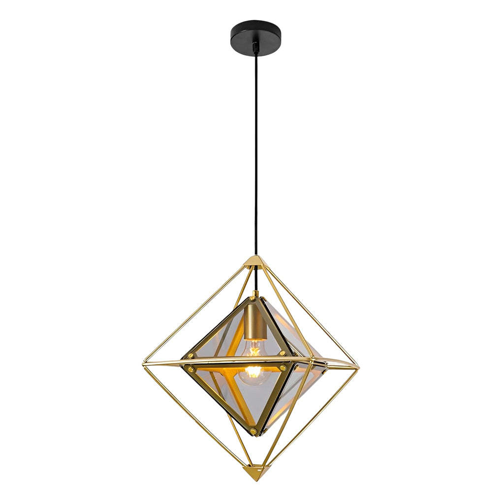 Geometric Glass Minimalist Island Pendant