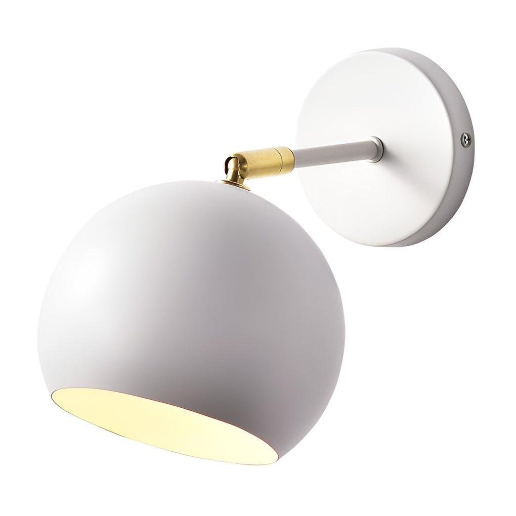 Adjustable Hemispherical Nordic Plug-In Wall Sconce