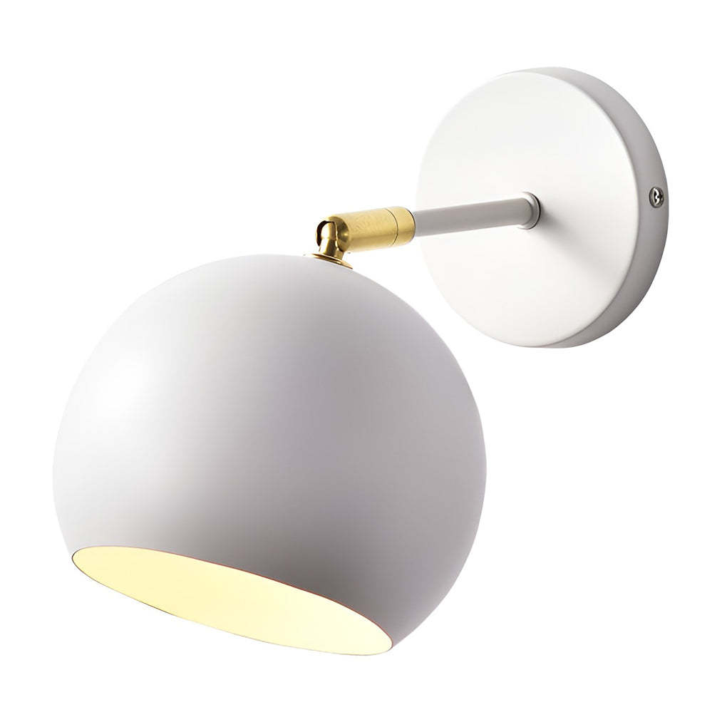 Adjustable Hemispherical Nordic Plug-In Wall Sconce