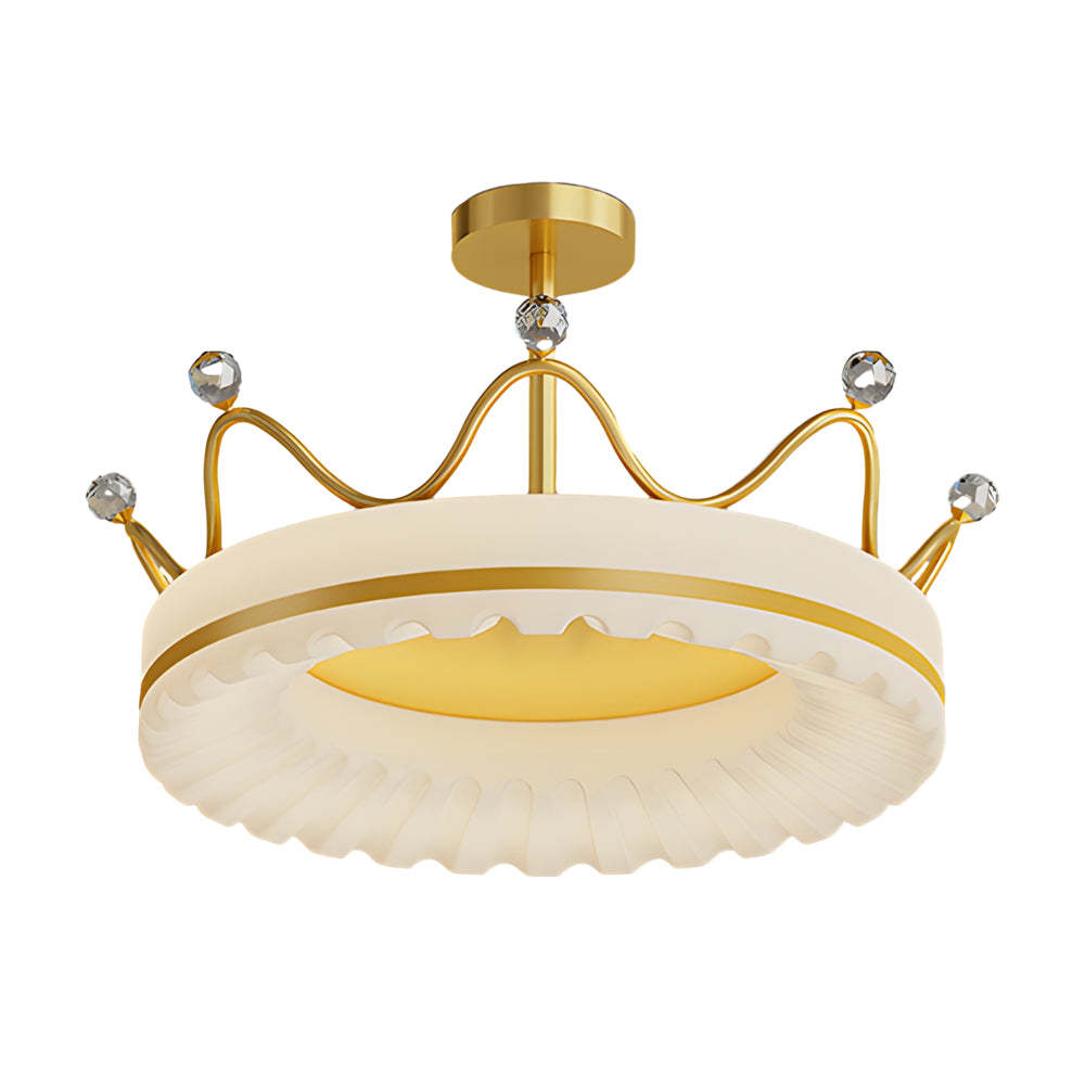 Crown Dimmable LED Modern Ceiling Light